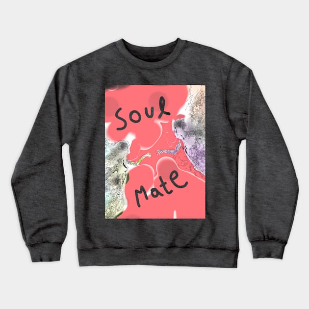 Cosmic Connection: Souls Entwined in the Vastness Crewneck Sweatshirt by DigitaFix